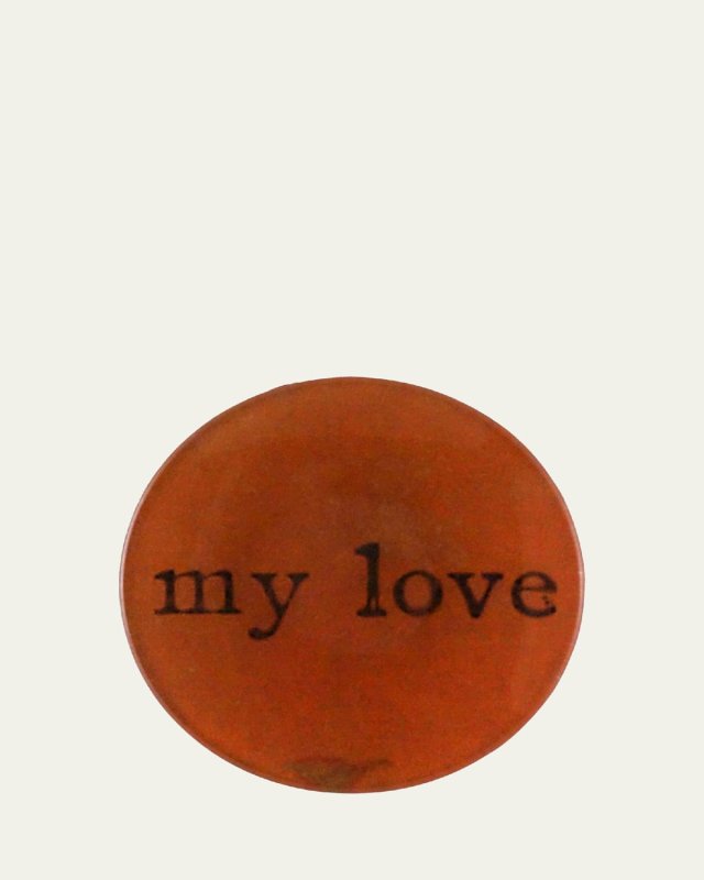 My Love Red Decorative Plate